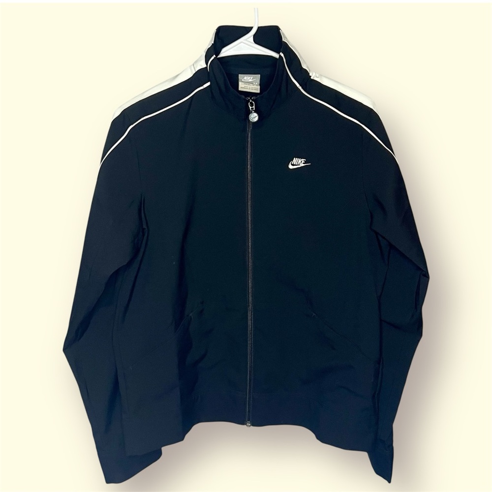NIKE Fitdry Black Warmup Full Zip Jacket ATHLETIC, Size Medium